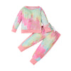 Toddler Girls Tie Dye Long Sleeve Top & Pants Wholesale Childrens Clothing - PrettyKid