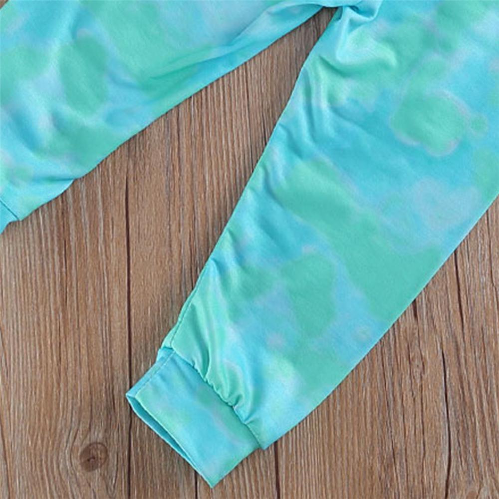 Unisex Tie Dye Long Sleeve Top & Pants Wholesale Kids Boutique Clothes - PrettyKid
