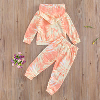 Unisex Tie Dye Long Sleeve Top & Pants Wholesale Kids Boutique Clothes - PrettyKid