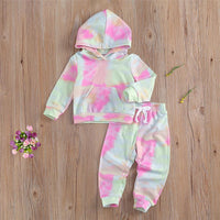 Unisex Tie Dye Long Sleeve Top & Pants Wholesale Kids Boutique Clothes - PrettyKid