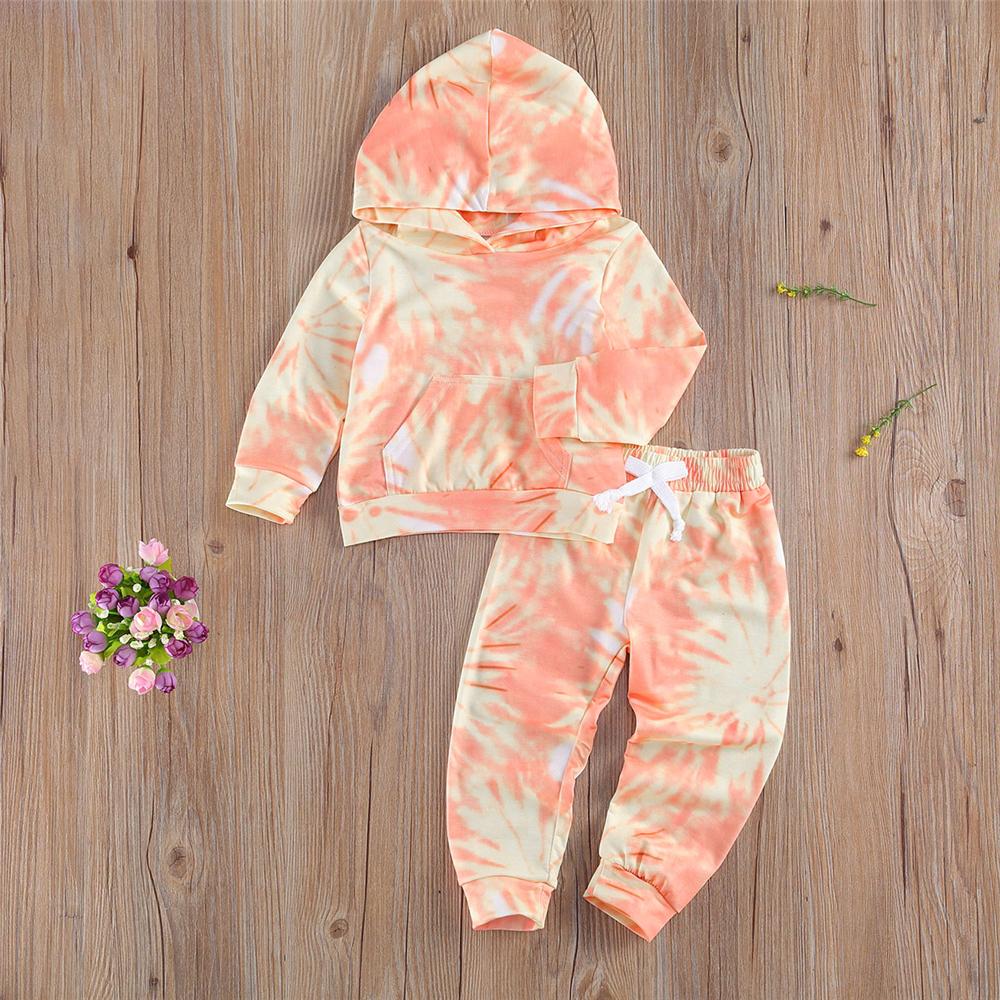 Unisex Tie Dye Long Sleeve Top & Pants Wholesale Kids Boutique Clothes - PrettyKid