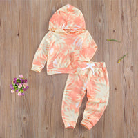 Unisex Tie Dye Long Sleeve Top & Pants Wholesale Kids Boutique Clothes - PrettyKid