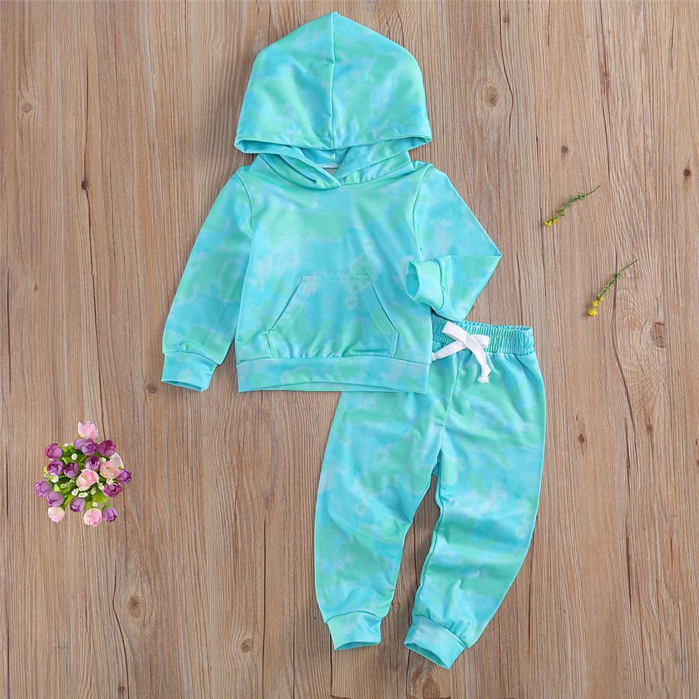 Unisex Tie Dye Long Sleeve Top & Pants Wholesale Kids Boutique Clothes - PrettyKid