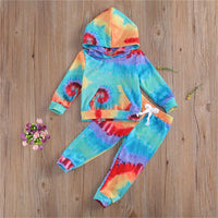 Unisex Tie Dye Long Sleeve Top & Pants Wholesale Kids Boutique Clothes - PrettyKid