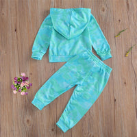 Unisex Tie Dye Long Sleeve Top & Pants Wholesale Kids Boutique Clothes - PrettyKid