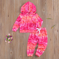 Unisex Tie Dye Long Sleeve Top & Pants Wholesale Kids Boutique Clothes - PrettyKid