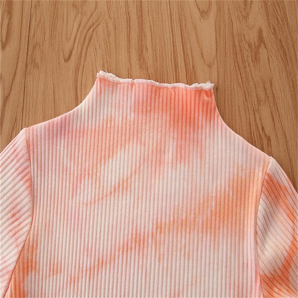 Toddler Girls Tie Dye Long Sleeve Top & Skirt Toddler Girls Wholesale - PrettyKid