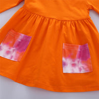Girls Tie Dye Pocket Long Sleeve Top & Pants & Scarf Girls Clothing Wholesalers - PrettyKid