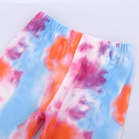 Girls Tie Dye Pocket Long Sleeve Top & Pants & Scarf Girls Clothing Wholesalers - PrettyKid