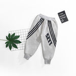 Toddler Boy Letter Printed Striped Pants Boy Clothes Wholesale - PrettyKid