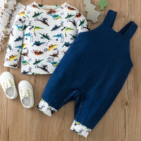 Toddler Boys Dinosaur Long Sleeve Top & Pants Boy Wholesale Clothing - PrettyKid