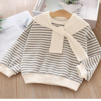 Toddler Boys Striped Printed Long Sleeve Top Wholesale Boys Clothes - PrettyKid