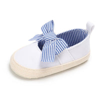 Baby Toddler Canvas Bow Decor Flats Shoes - PrettyKid