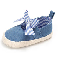 Baby Toddler Canvas Bow Decor Flats Shoes - PrettyKid