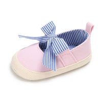 Baby Toddler Canvas Bow Decor Flats Shoes - PrettyKid