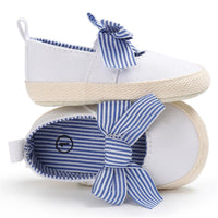 Baby Toddler Canvas Bow Decor Flats Shoes - PrettyKid