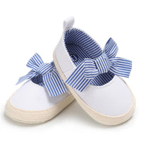 Baby Toddler Canvas Bow Decor Flats Shoes - PrettyKid