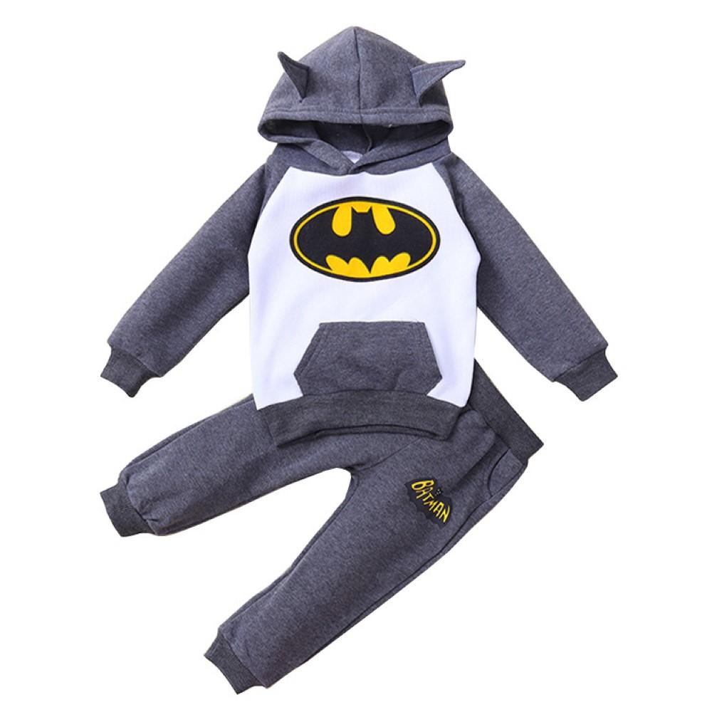 Toddler Girls Cartoon Bat Hooded Top & Pants Wholesale Girls Clothin - PrettyKid