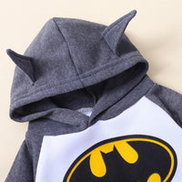 Toddler Girls Cartoon Bat Hooded Top & Pants Wholesale Girls Clothin - PrettyKid