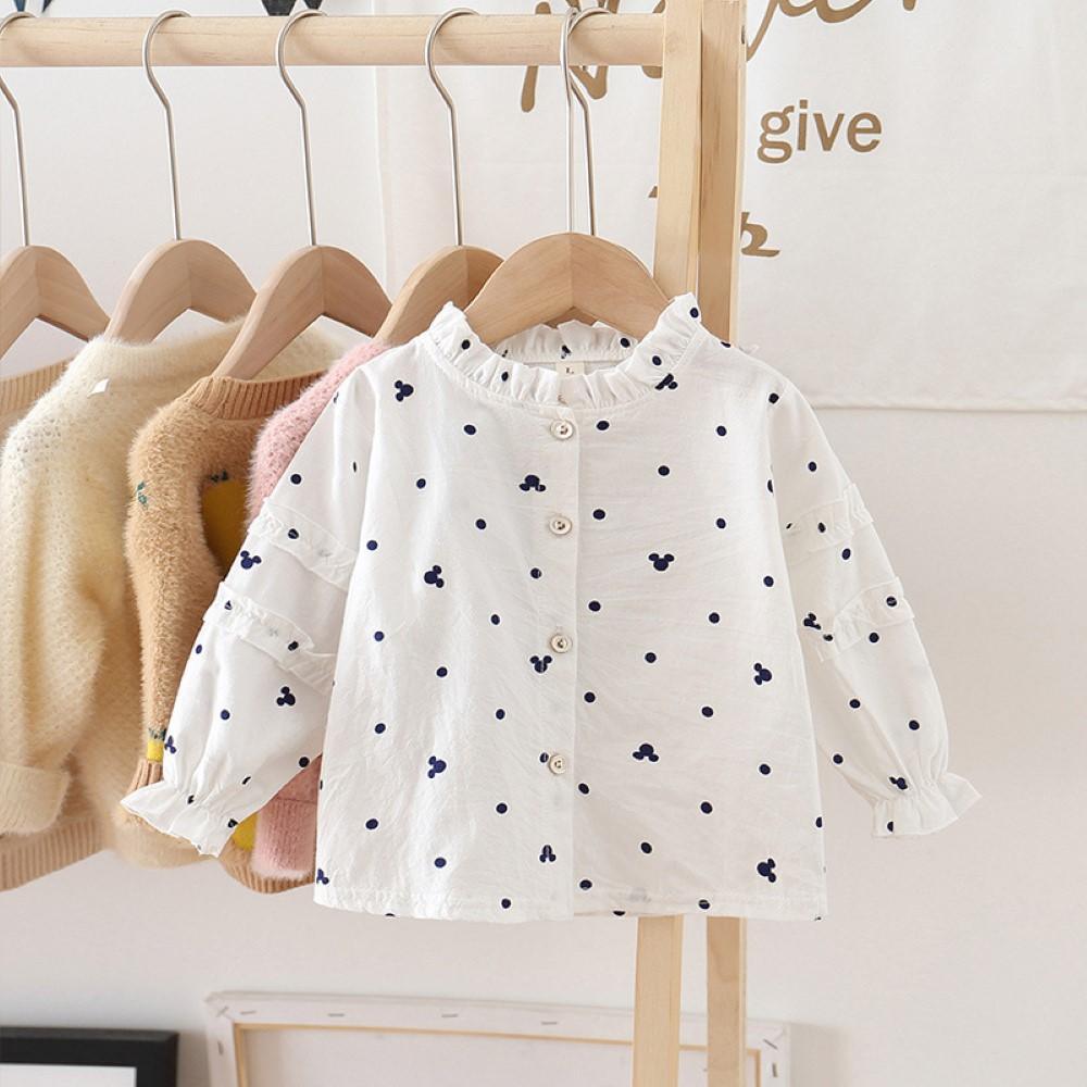 Toddler Girls Cartoon Printed Long Sleeve Blouses Girls Clothing Wholesalers - PrettyKid