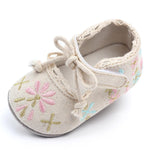 Baby Toddler Girls Embroidery Non-slip Flats - PrettyKid