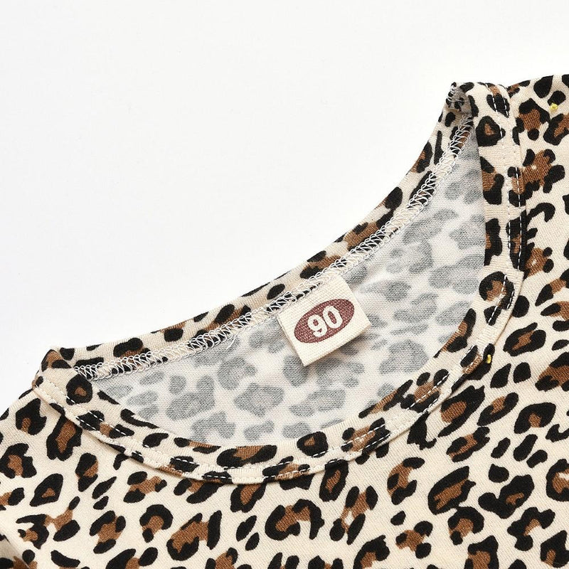 Toddler Girls Leopard Long Sleeve Top & Skirt Girls Clothing Wholesalers - PrettyKid