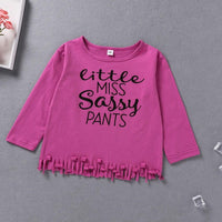 Toddler Girls Letter Printed Top & Pants Baby Girl Wholesale - PrettyKid