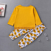 Toddler Girls Letter Printed Top & Pants Baby Girl Wholesale - PrettyKid