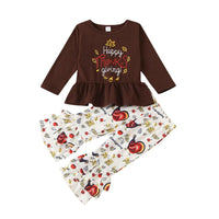 Toddler Girls Letter Printed Top & Pants Wholesale Girl Clothing - PrettyKid