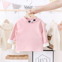 Toddler Girls Long Sleeve High Collar T-Shirts Wholesale Little Girls Clothes - PrettyKid