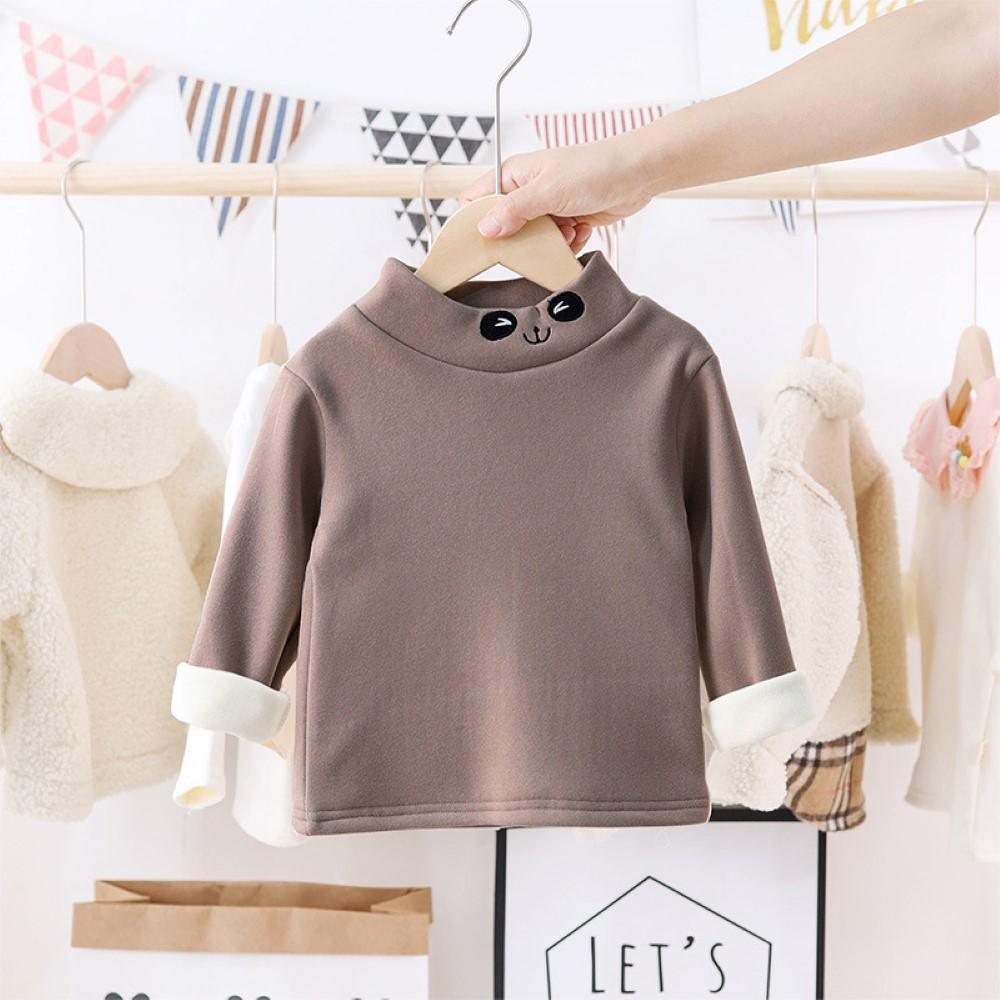 Toddler Girls Long Sleeve High Collar T-Shirts Wholesale Little Girls Clothes - PrettyKid