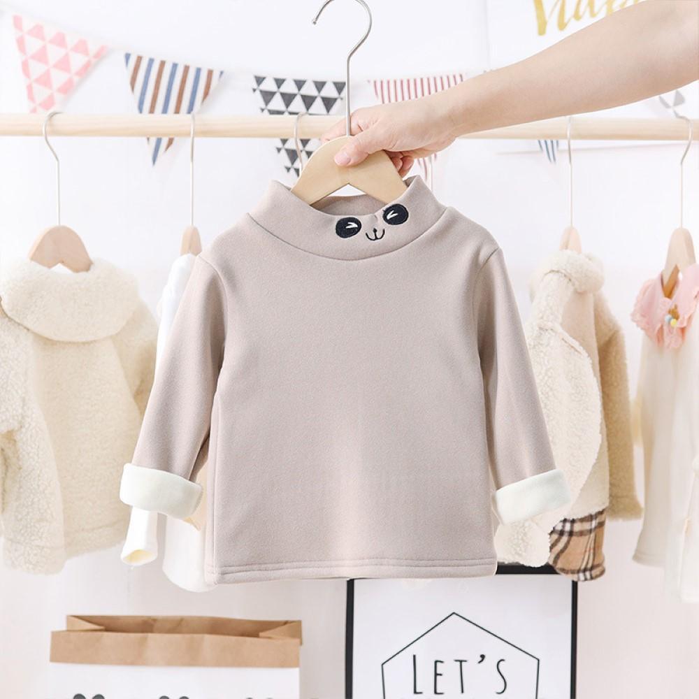 Toddler Girls Long Sleeve High Collar T-Shirts Wholesale Little Girls Clothes - PrettyKid