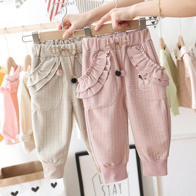 Toddler Girls Loose Feet Pocket Pants Girls Clothing Wholesalers - PrettyKid