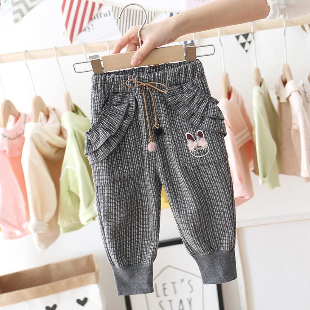 Toddler Girls Loose Feet Pocket Pants Girls Clothing Wholesalers - PrettyKid