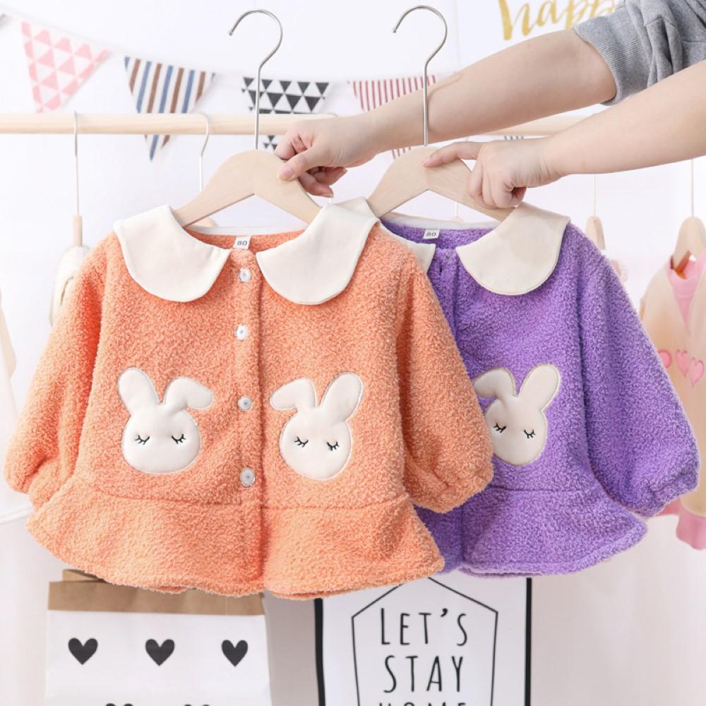 Toddler Girls Rabbit Printed Long Sleeve Top Toddler Girls Wholesale - PrettyKid