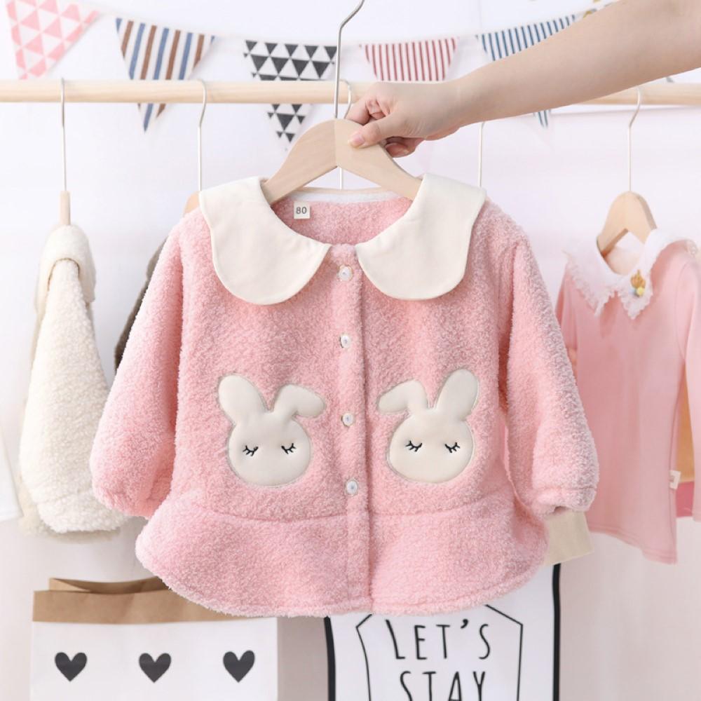 Toddler Girls Rabbit Printed Long Sleeve Top Toddler Girls Wholesale - PrettyKid