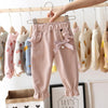 Toddler Girls Solid Color Bow Decor Pants Girls Clothing Wholesalers - PrettyKid