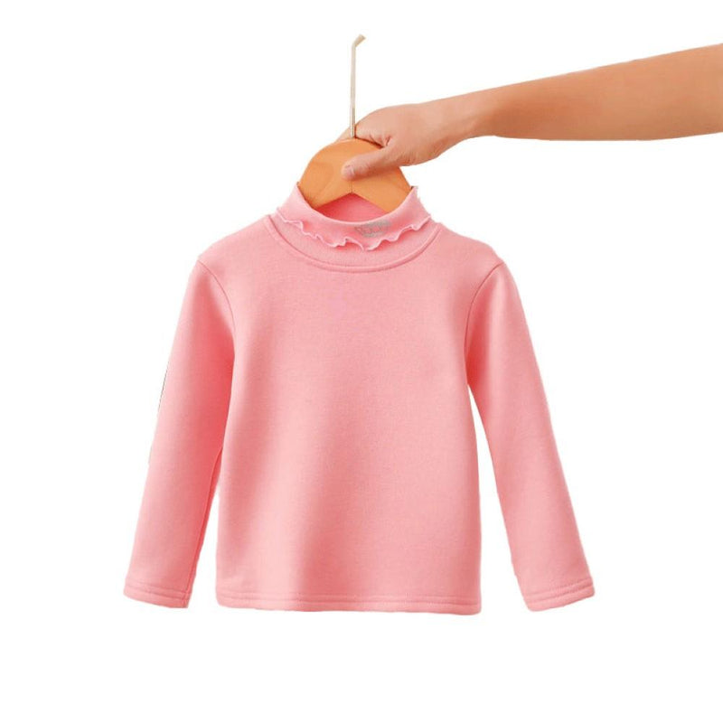 Toddler Girls Solid Color Long Sleeve Top Wholesale Girl Clothing - PrettyKid
