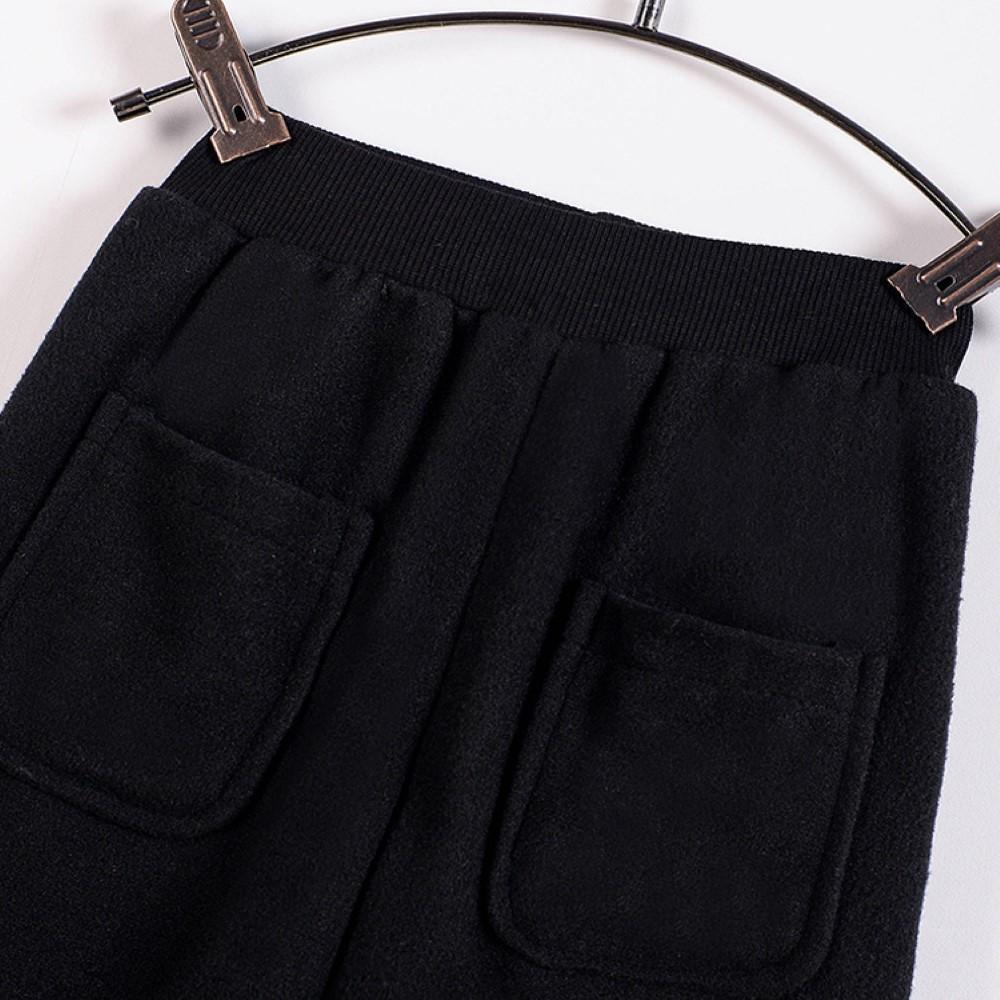Toddler Girls Solid Color Plus Velvet Pants Girls Clothes Wholesale - PrettyKid