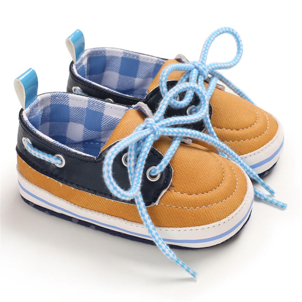 Baby Toddler Plaid Lace Up Sneakers - PrettyKid