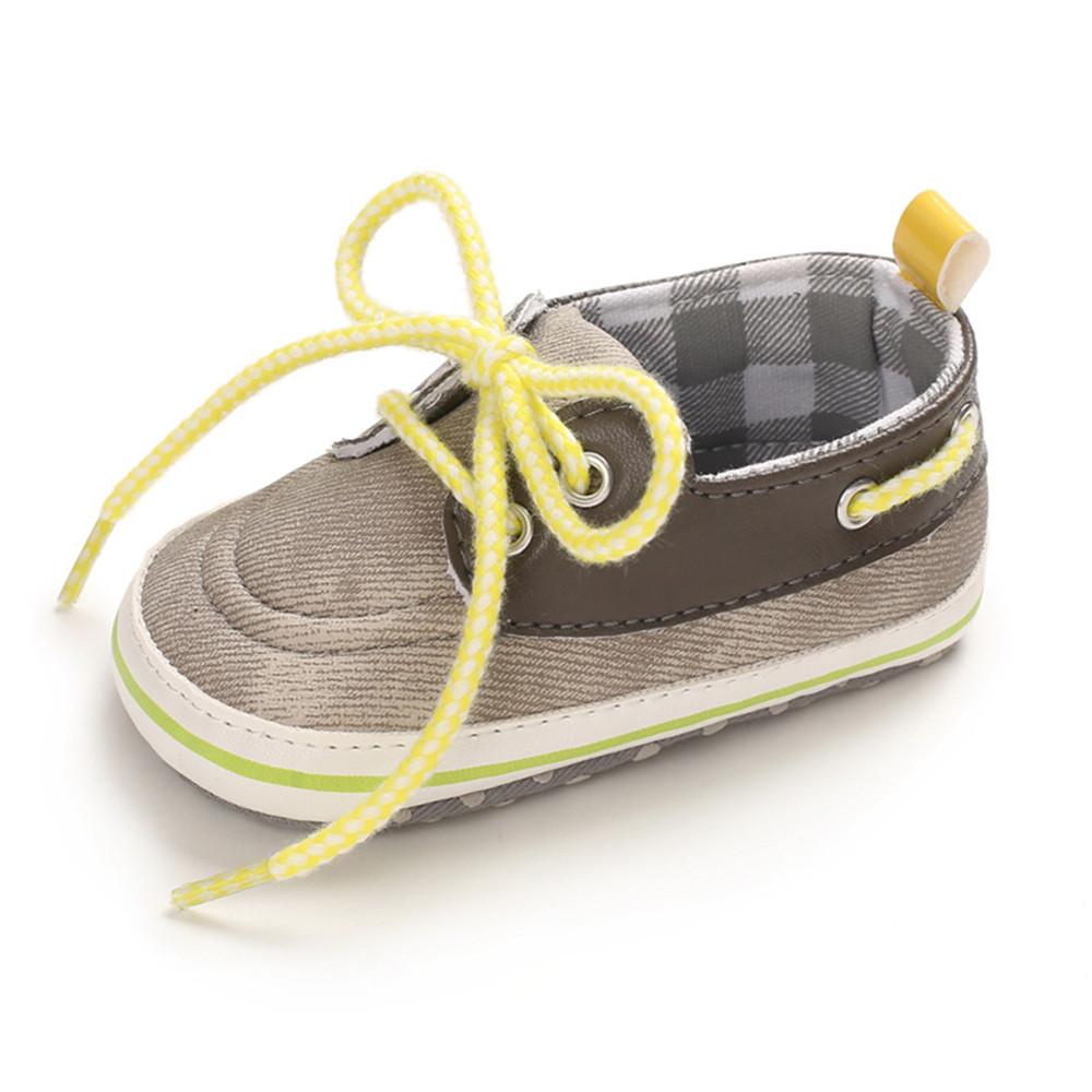 Baby Toddler Plaid Lace Up Sneakers - PrettyKid