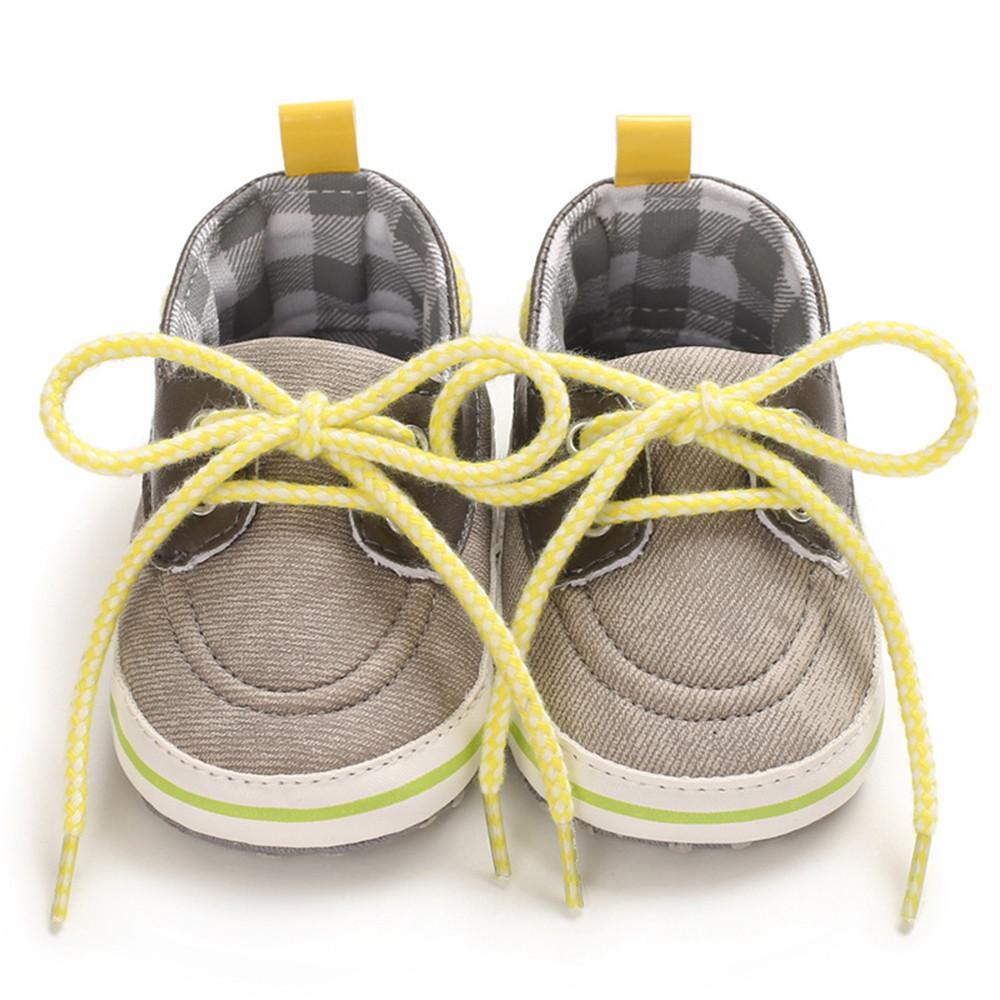 Baby Toddler Plaid Lace Up Sneakers - PrettyKid