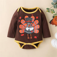 Baby Unisex Turkey Striped Printed 3 Pieces Baby Clothing Cheap Wholesale - PrettyKid