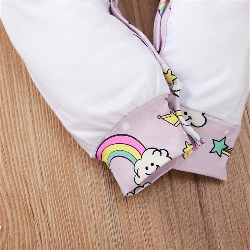 Baby Girls Unicorn Little Girl Printed Romper Wholesale Baby Boutique Items - PrettyKid