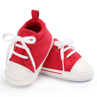 Baby Unisex Canvas Lace Up Solid Sneakers Wholesale - PrettyKid