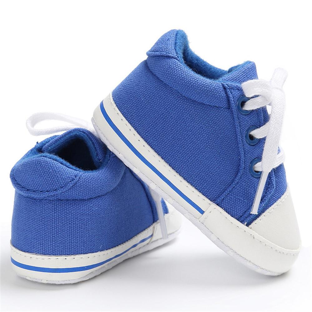 Baby Unisex Canvas Lace Up Solid Sneakers Wholesale - PrettyKid