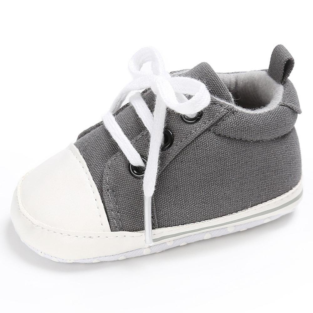 Baby Unisex Canvas Lace Up Solid Sneakers Wholesale - PrettyKid