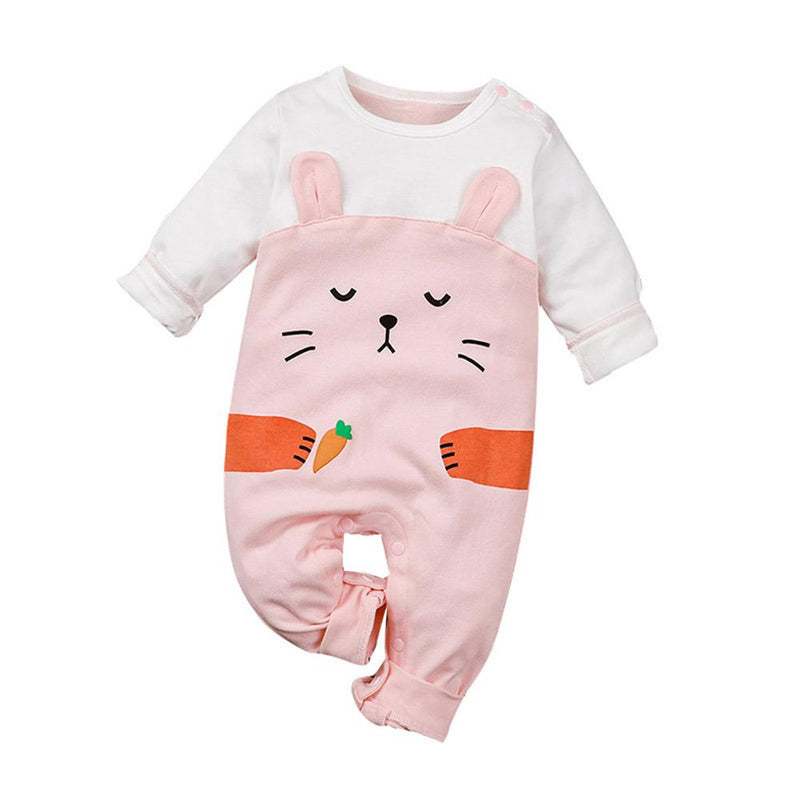 Baby Unisex Cartoon Animal Cute Long Sleeve Romper Baby Wholesale Clothes - PrettyKid