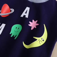 Unisex Cartoon Crew Neck Long Sleeve Jumpers - PrettyKid