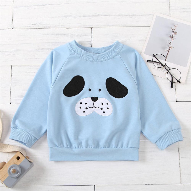 Unisex Cartoon Crew Neck Long Sleeve T-shirt Kids Boutique Wholesale - PrettyKid